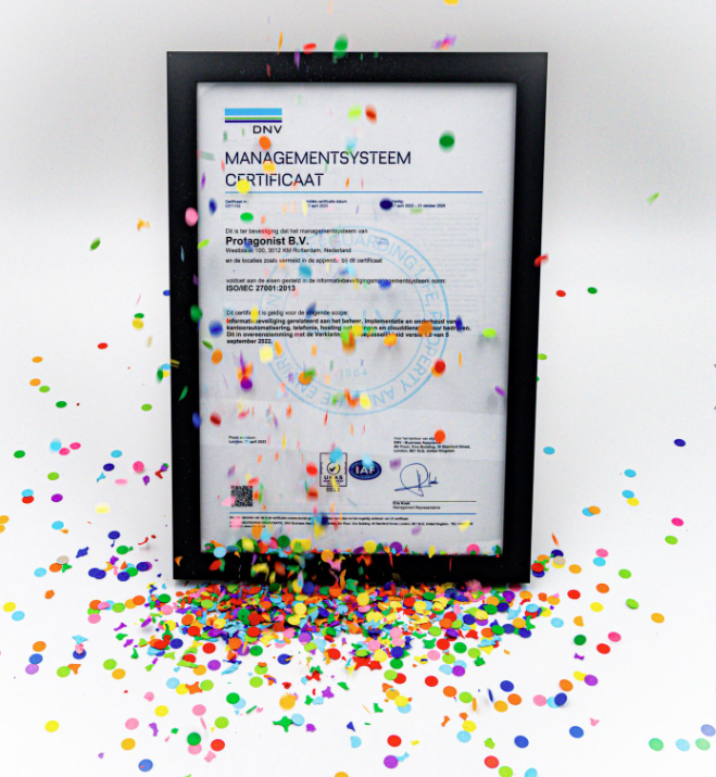Protagonist is ISO gecertificeerd!